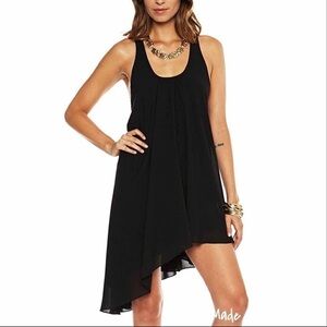 Revolve Lovers + Friends Black Love Potion Chiffon Dress